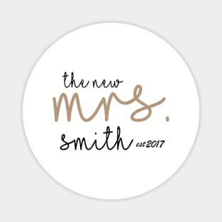 The New Mrs Smith Est 2017 Daughter T Shirts Magnet